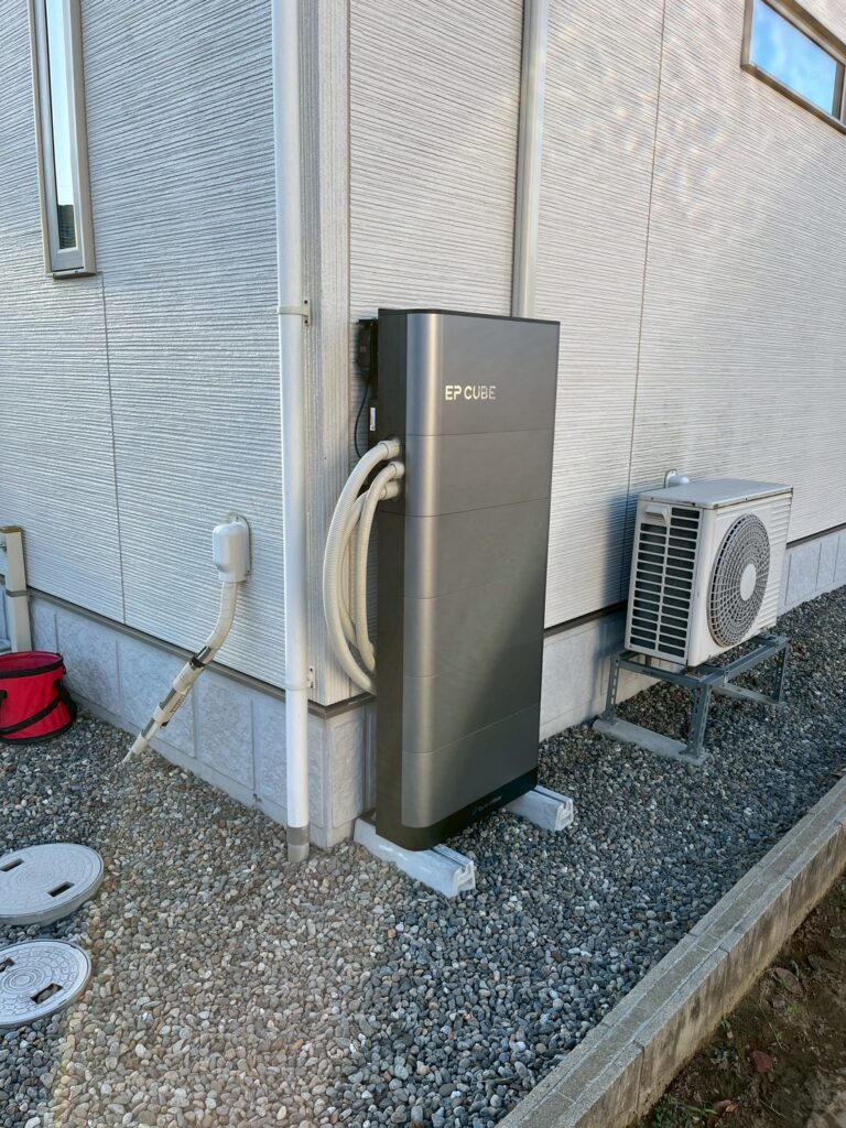 施工写真パワコン一体型蓄電池